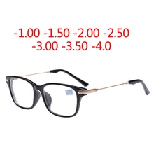2018 Hot Good quality Myopia prescription Eyeglasses Optical Men Women Eyewear student Finished Myopia Glasses Black
