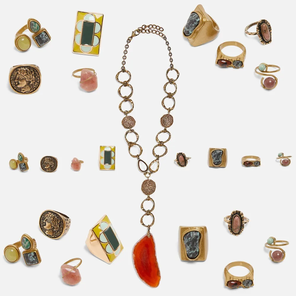 

Vedawas ZA Geometric Vintage Dangle Earrings For Women Beads Resin Fringed Long Drop Earring Summer Newest Jewelry xg2697