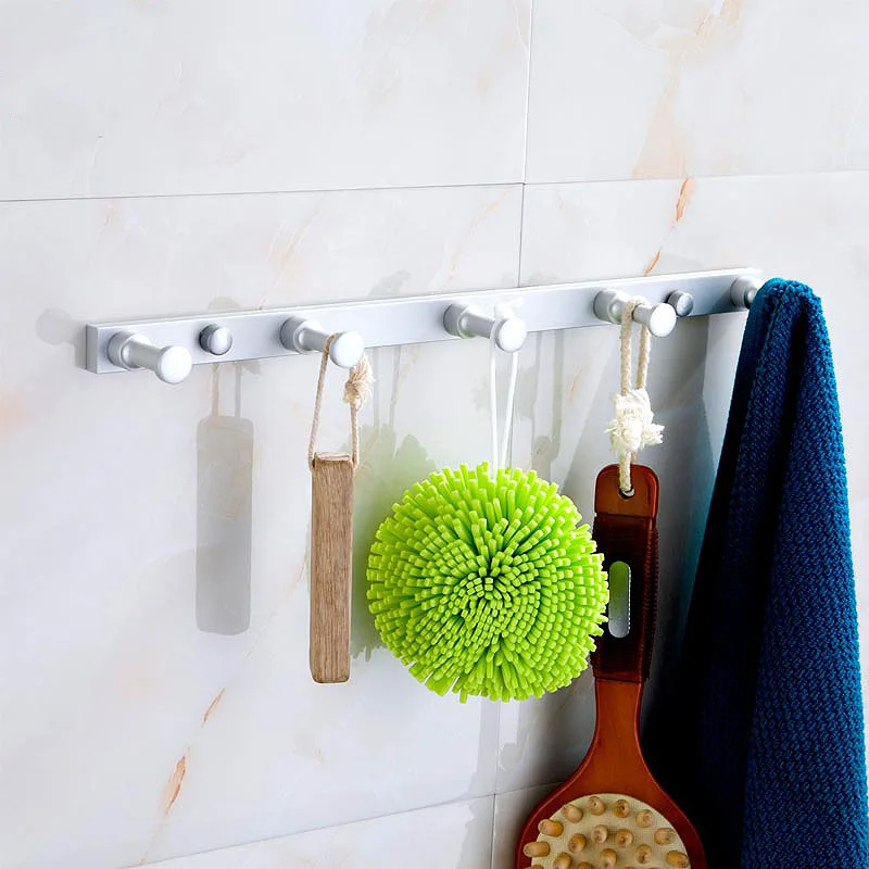 Space aluminum hanging clothes hook after the door clothing hook ...