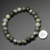 Pulseras de ónix verde de alta calidad para mujer, brazaletes antiguos, encanto de cuentas de piedra Natural, árbol de la vida, 2017, 8mm ► Foto 2/6