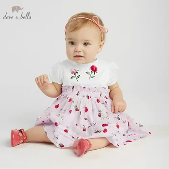 

DB10217 dave bella summer baby girl lolita floral clothes children birthday party wedding dress kids boutique dresses