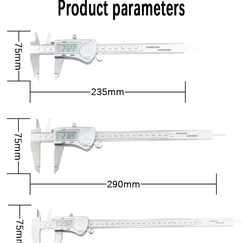 150/200/300 мм электронный цифровой штангенциркуль с нониусом IP54 Водонепроницаемость измерительный инструмент Водонепроницаемый Нержавеющая сталь суппорт