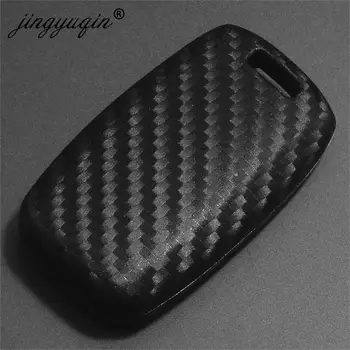 Keyforkess Car Smart Key Cover custodia in Silicone al carbonio per Kia Rio K2 Sedona Optima Ceed Sportage Soul Sorento Cerato Spectra Carens - Jingyuqin Car Smart Key Cover custodia in Silicone al carbonio per Kia Rio K2 Sedona