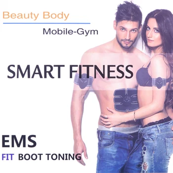

BOLIKOM Abdominal Muscle Training EMS Stimulator Device Wireless Belt Gym Professional Body Slimming Massager Home Fitness