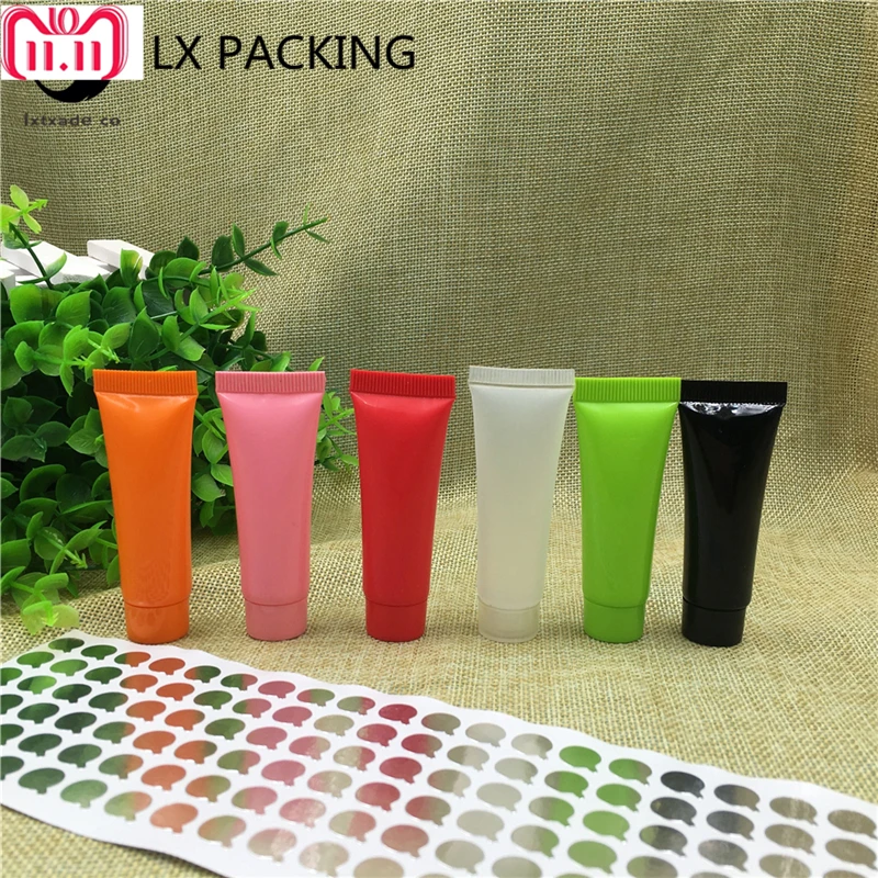 

10ml Frosted Transparent Plastic Tube Originales Refillable Eye Gel Emulsion Cream Sample Containers Empty Lip Gloss Tubes