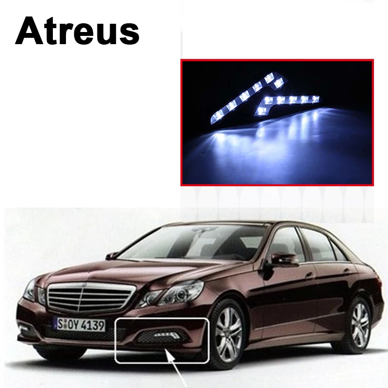 Atreus 2X для Mercedes benz W211 W203 W204 W210 205 AMG Mini cooper Skoda octavia a5 Автомобильные дневные ходовые
