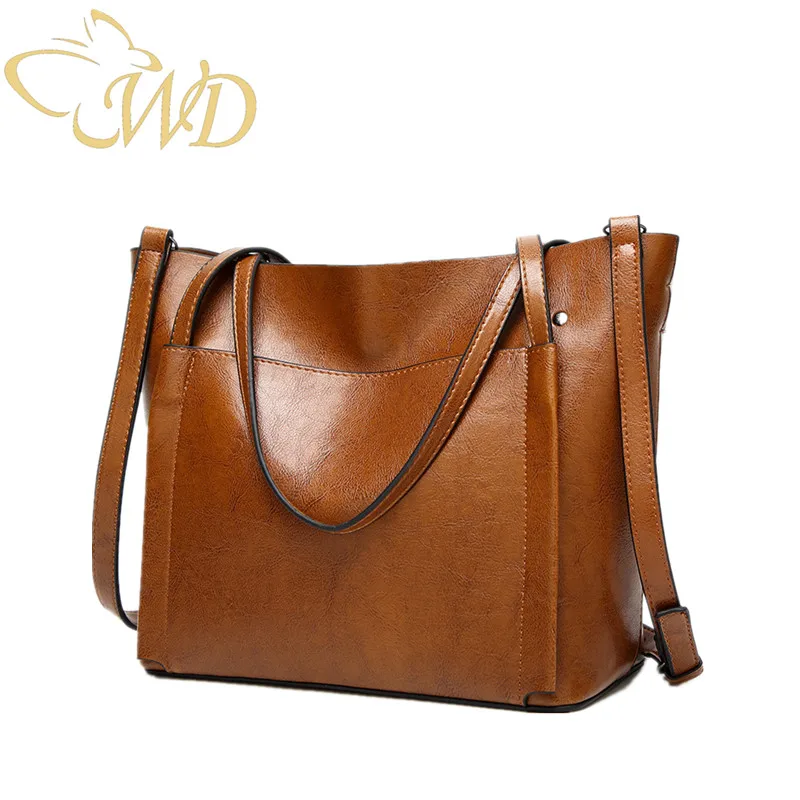 

WDbag Fashion Shoulder Bags For Women 2019 Crossbody Leather Bags Large Casual Tote Bags Female PU handbag High Quality Simple