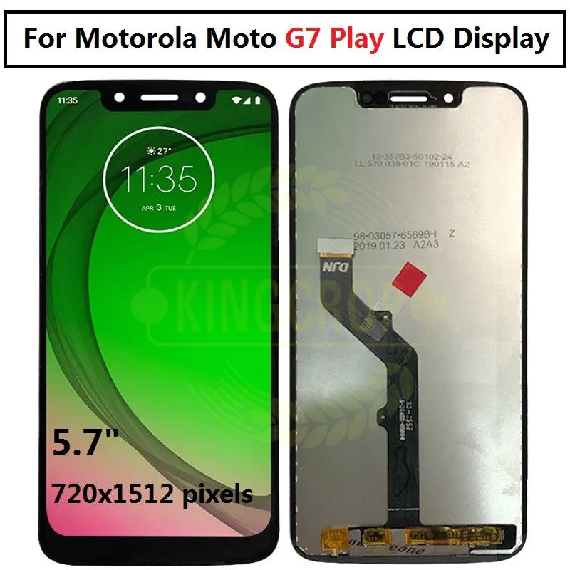 5,7 дюймов для moto rola moto G7 Play ЖК-дисплей сенсорный экран Сенсорная панель digisiter сборка для moto G7Play lcd