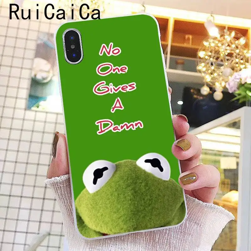 Ruicaica Kermit зеленая лягушка Забавный Милый гей мягкий чехол для телефона из ТПУ чехол для iPhone X XS MAX 6 6s 7 7plus 8 8Plus 5 5S SE XR 10