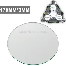 Free shipping mini 3d printer Borosilicate Glass plate 170mm 3mm thick Boro Glass top for Rostock delta KOSSEL