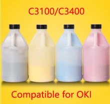 Free Shipping Compatible for OKI C3100 C3400 Chemical Color Toner Powder Refill toner cartridge printer color powder 4KG