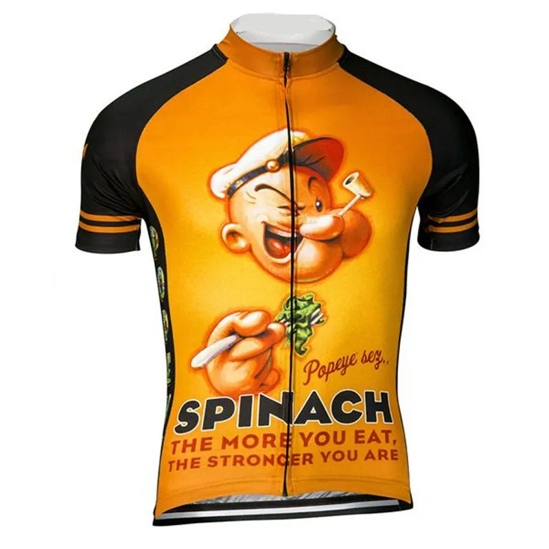 

Popey Cycling Jersey men 2018 Shirt Summer Quick-Dry Short Sleeves Cycling Ropa Ciclismo Maillot Bicycle Clothing Sports Clothes