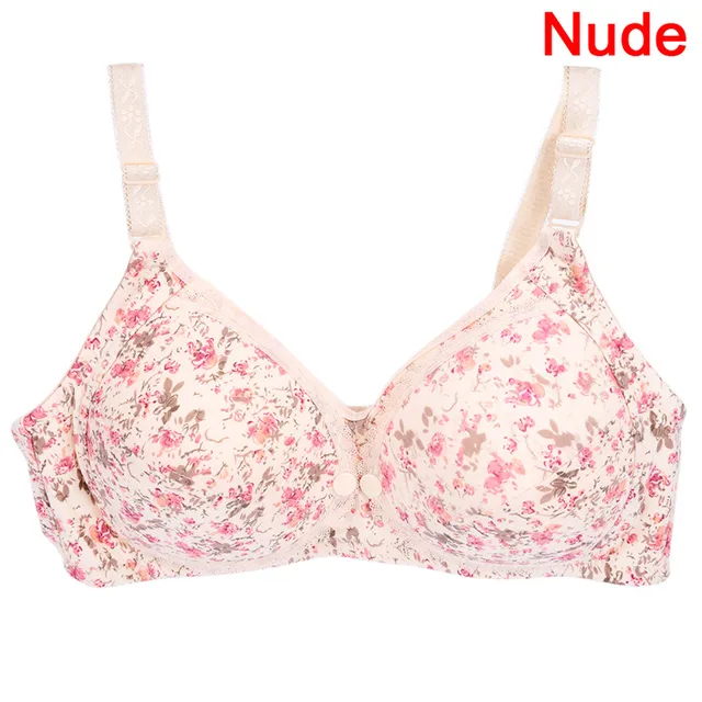 Flower Breastfeeding Maternity Bra Front Poppers Nursing bras For