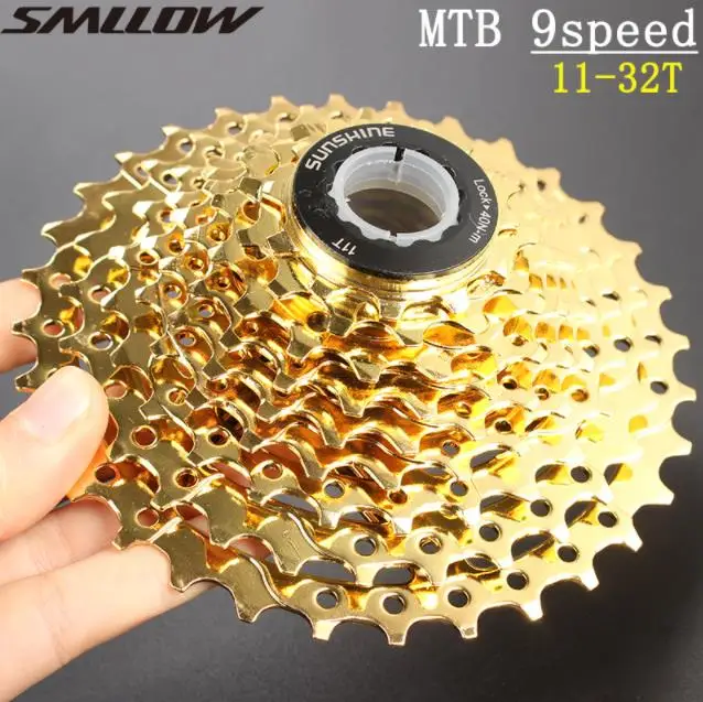 9 Speed Steel Cassette Sprockets 12-32T Mountain Bike Bicycle Freewheel