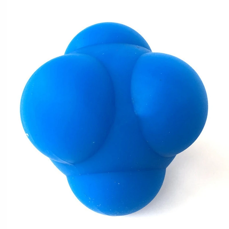 Hexagonal Reaction Ball Silicone Speed Agility Coordination Reflex Exercise Sports Fitness Training Rebound Balls