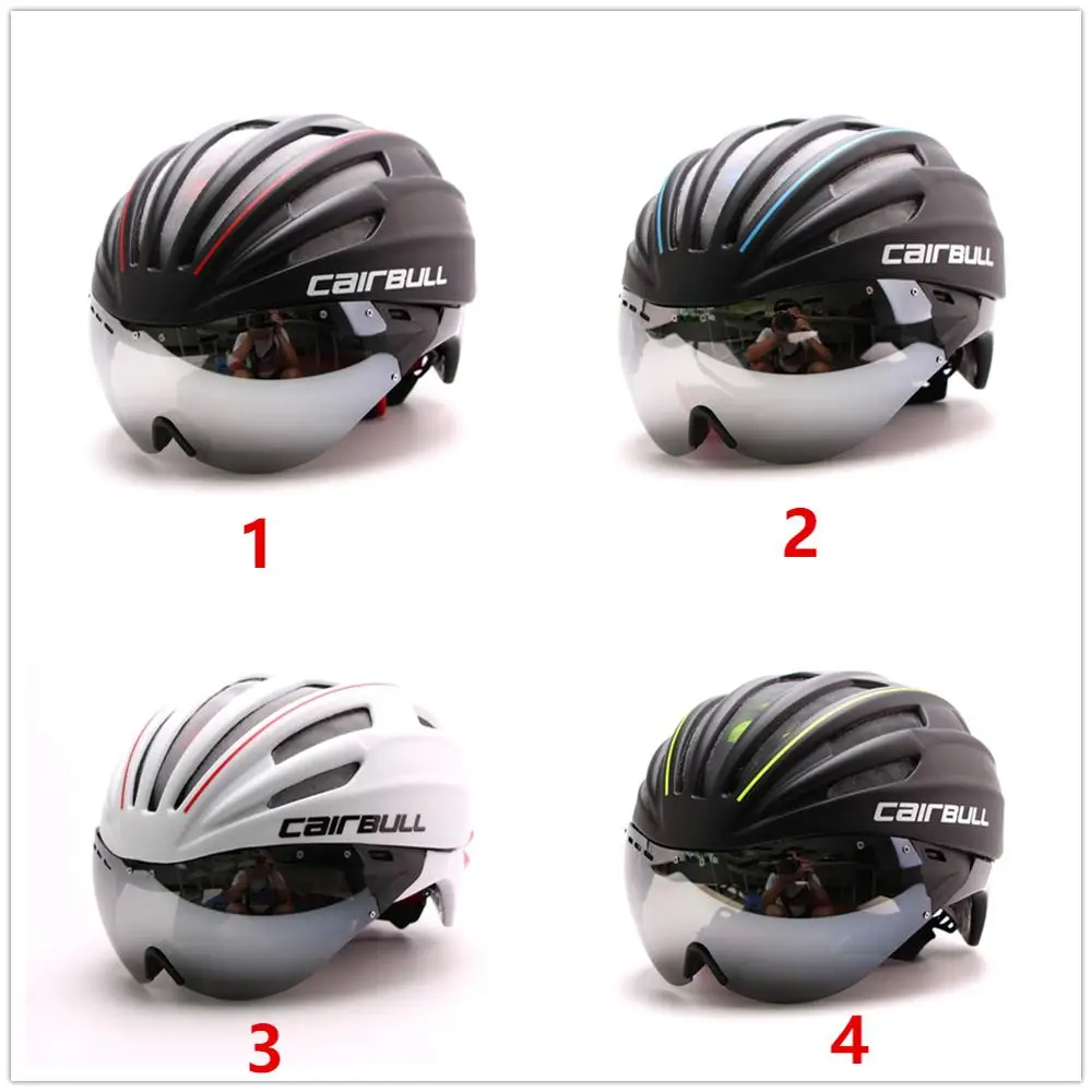 

Double-layer EPS combination with removable lens riding helmet mountain road bike helmet polarized light M / L