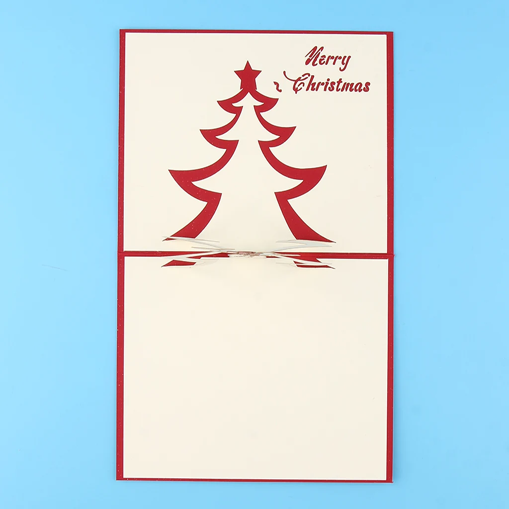 

3D Pop Up Tree Greeting Cards Holiday Gifts for Christmas/New Year Compliments