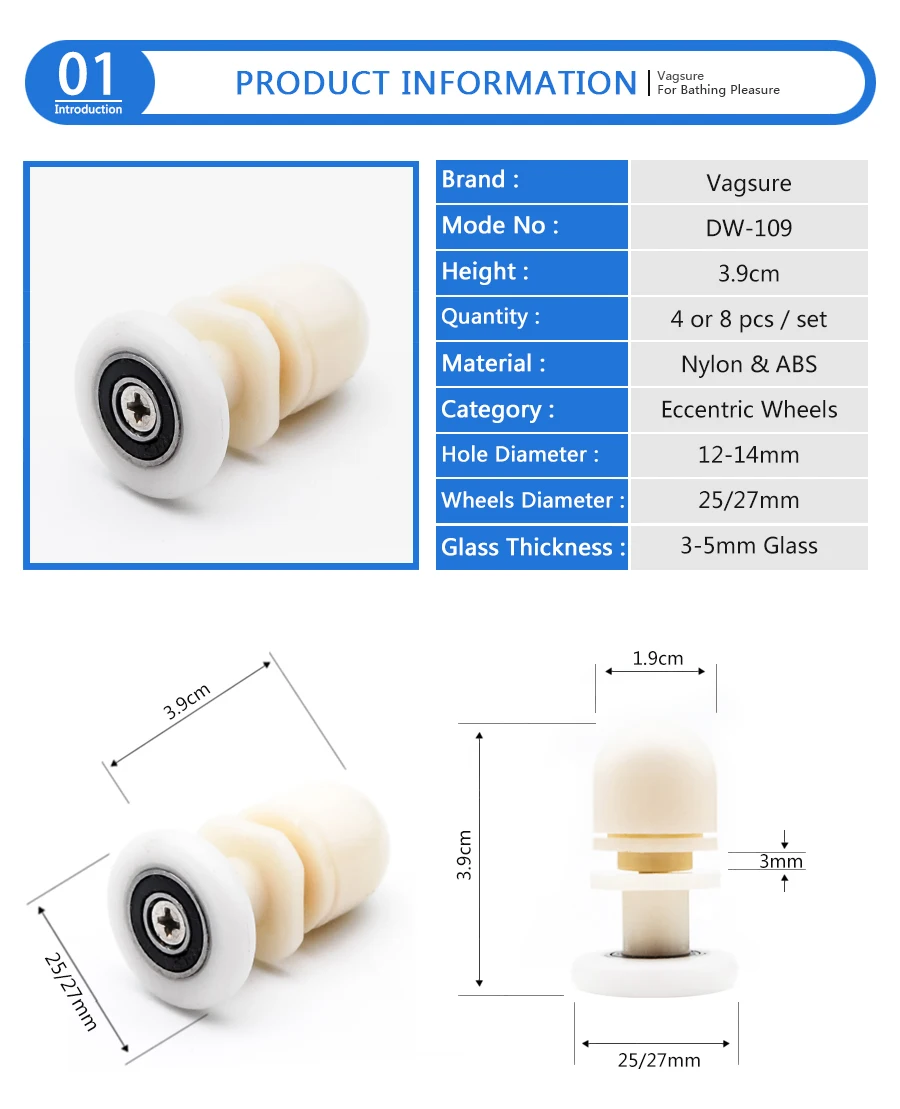 До 4 никель-металл-8 шт./компл. 19/23/25/27 мм Пластик пристрастности Стекло подшипник ролики для раздвижных дверей колеса бегун душевая кабина для комнаты сауны, спа комнаты