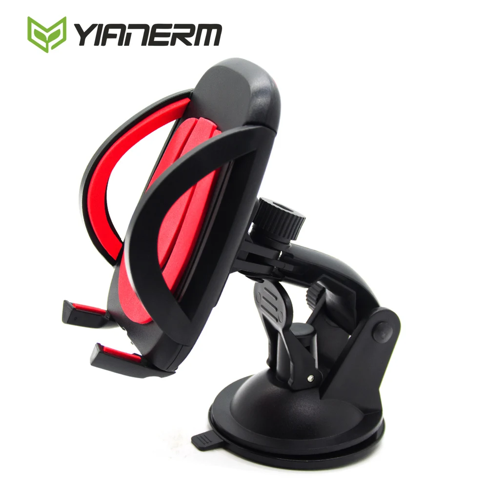 Yianerm One Touch Mount Car Phone Holder Dashboard Windshield Phone