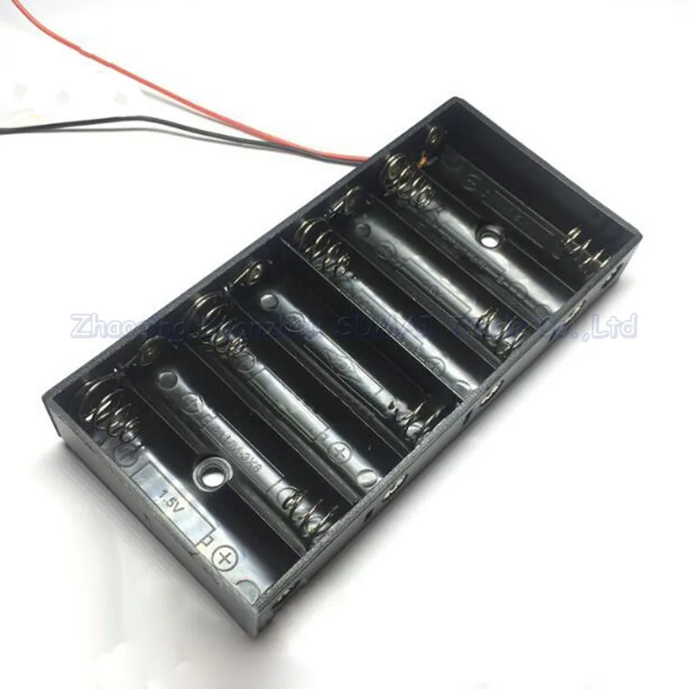 5pcs 8 x 1.5V AA Battery Cover Shell Case Battery Case 8 slots AA Battery Box with wirein