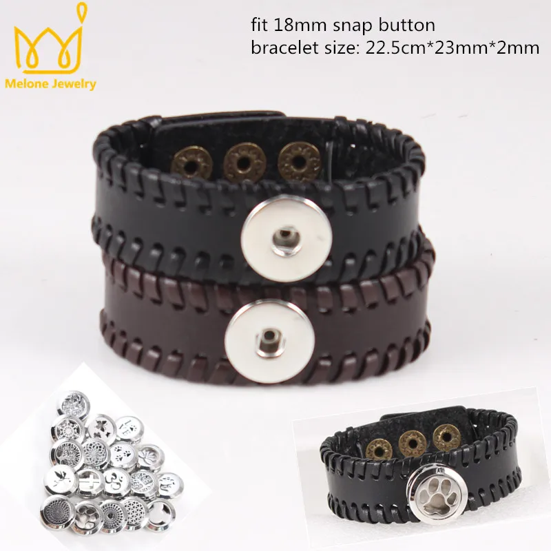 Mix 19 Designs Stainless Steel Essential Oil Diffuser Locket Snap Button Bracelet Bangle