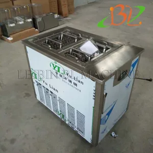 Commercial ice cream machine automatic manual popsicle machine popsicle quick-freezing machine fruit commercial pops/Double mold