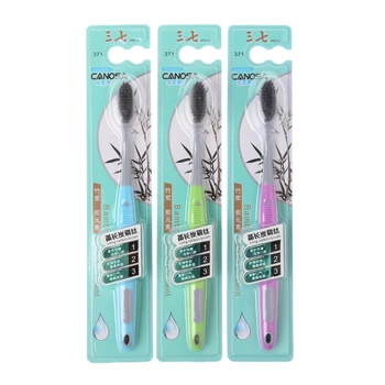 

Adult Toothbrush Bamboo Eco Friendly Soft BristleTooth brush Travel Dental Care Clean Accessory