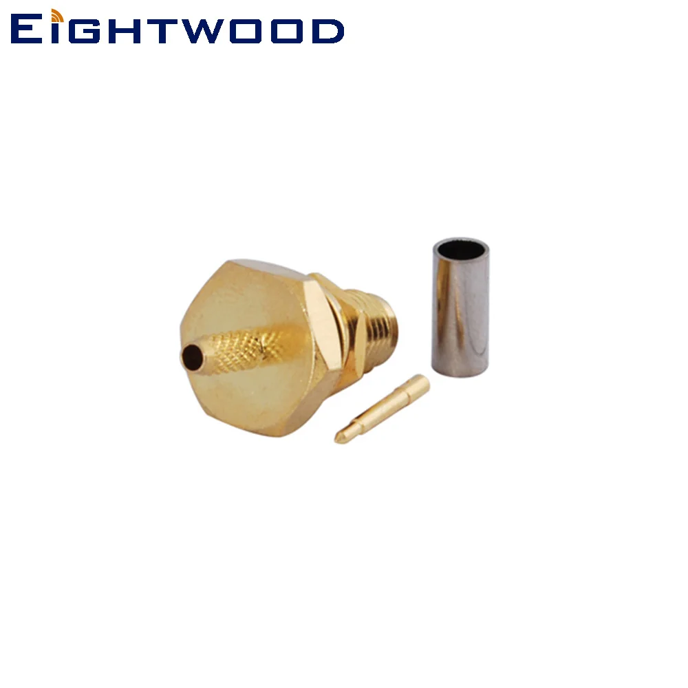 Eightwood 5 шт. RP обжим SMA Jack папа переборка с o образным кольцом RF коаксиальный разъем