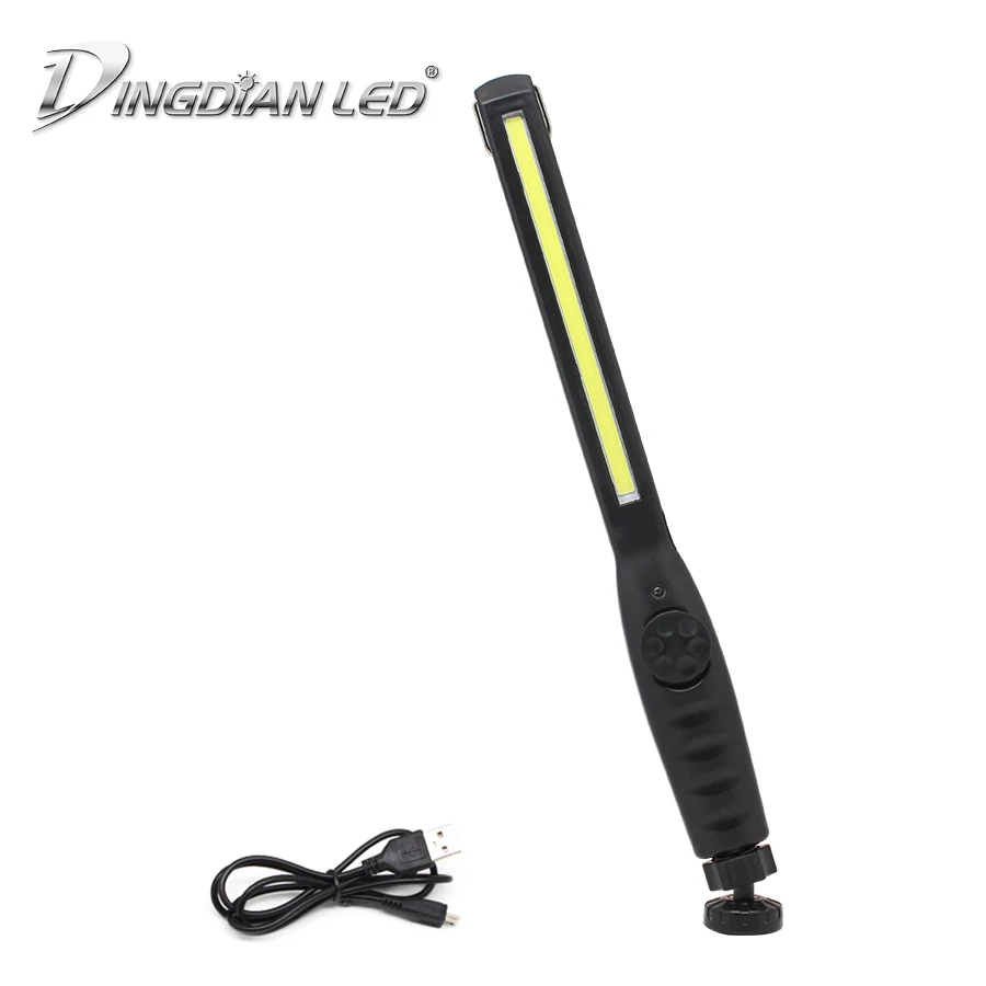 

DINGDIAN LED DC3.7V USB Rechargeable Work Lamp COB LED Flashlight USB Work light Torch Light Hook Lamp Outdoor Camping LED Torch
