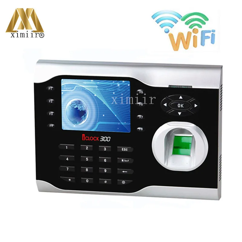

WIFI Fingerprint And RFID Card Time Attendance Time Clock System ZK Iclock300 WIFI Linux System Time Recorder