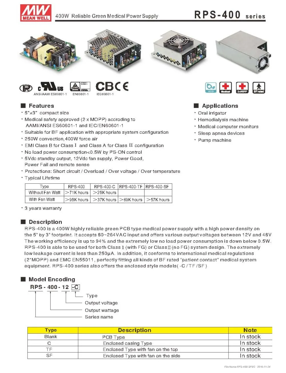 MEANWELL RPS-400