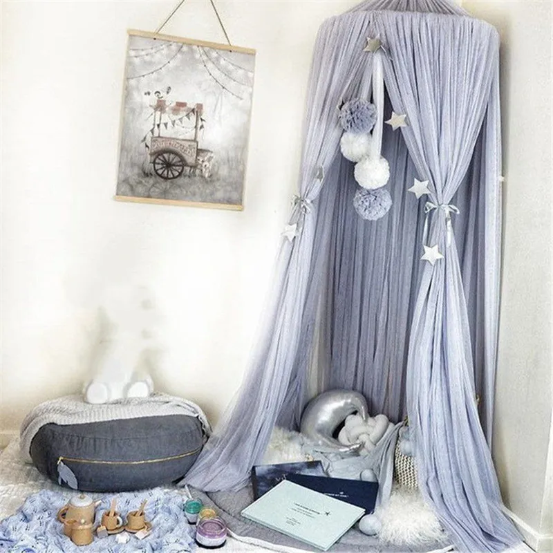 

Nordic Kids Room Decoration Mosquito Net Accessories Chiffon Ball Hanging Decoration Ball Wall Ornaments Photography Props