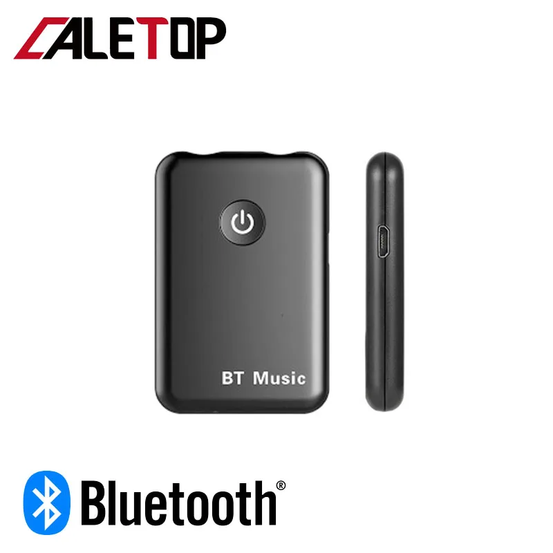 

CALETOP 2 in 1 Bluetooth Receiver Transmitter Adapter Wireless Adapter 3.5mm Jack HIFI Stereo Audio for Car AUX TV PC