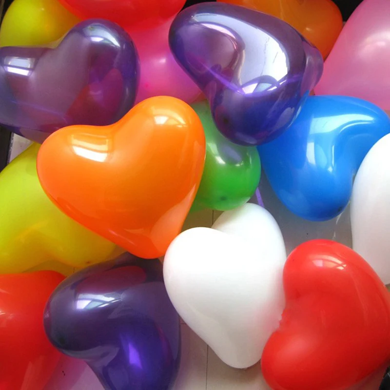 10/50Pcs Heart Shape Latex Balloon Wedding Birthday Party Decor Supply 12 Inch 