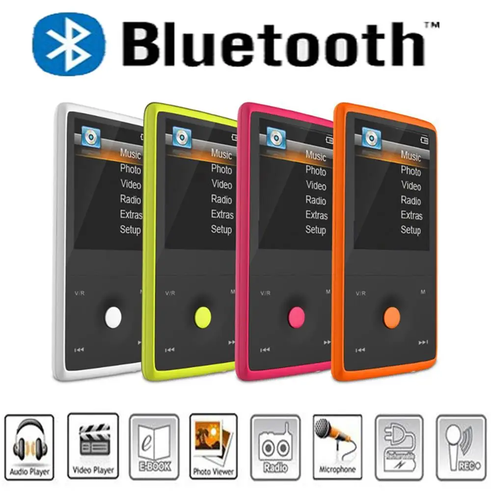 HOTT MU1036 2016 Bluetooth MP3 Player with 8GB 1 8 Inch Screen Sports MP3 player high
