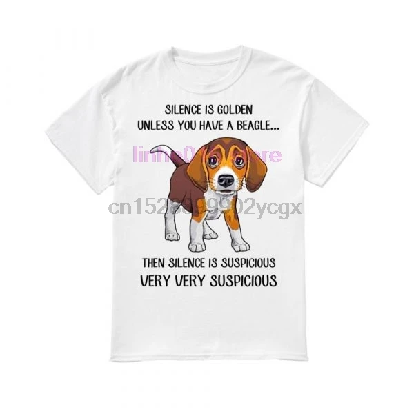 

GILDAN brand men shirt Beagle Silence is golden unless you have a Beagle Shirt