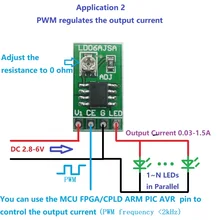 DC 3,3 В 3,7 в 5 В светодиодный драйвер 30-1500ма постоянный ток регулируемый модуль pwm плата управления для USB светодиодный фонарик 18650 Li-ion