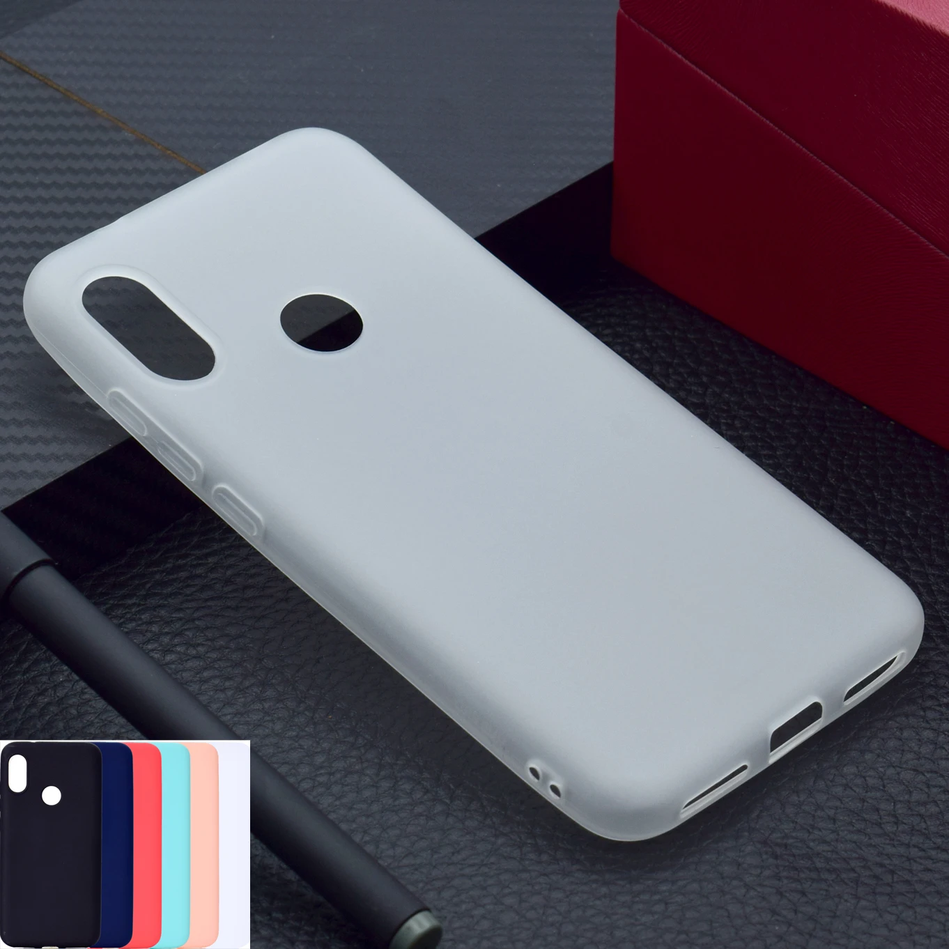 

Sunjolly Solid Case for Redmi 6 Pro Soft TPU Silicon Pink Blue Thin Slim Phone Cover coque fundas for Xiaomi Redmi 6 Pro Cases