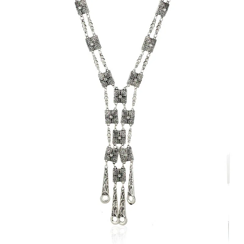 Lovbeafas модные браслеты в богемном стиле, длинное ожерелье макси, колье, винтажный воротник, бохо ожерелье для женщин, хорошее ювелирное изделие