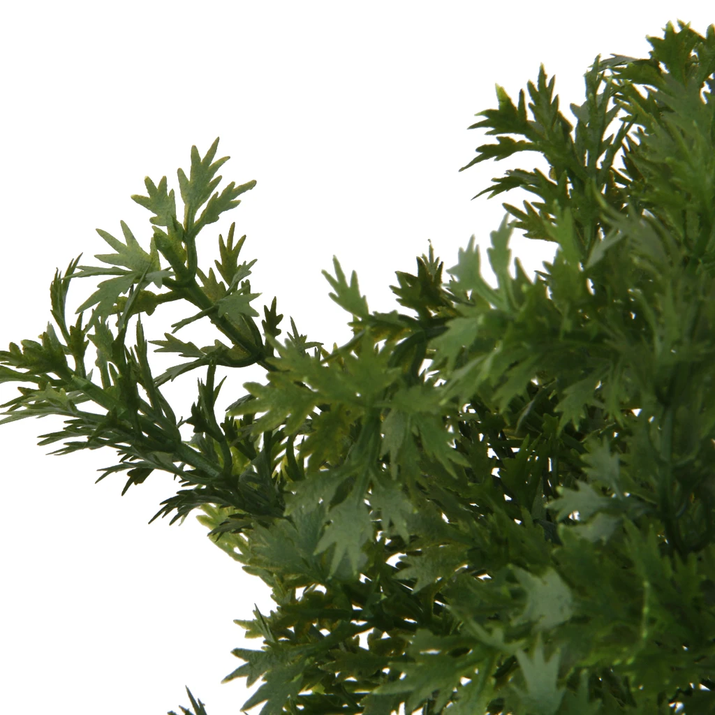 Green Artificial  Plant 6-Branch Parsley Grass Fake Plant for Wedding Party Decor Home Garden Ornament Shop Office Display