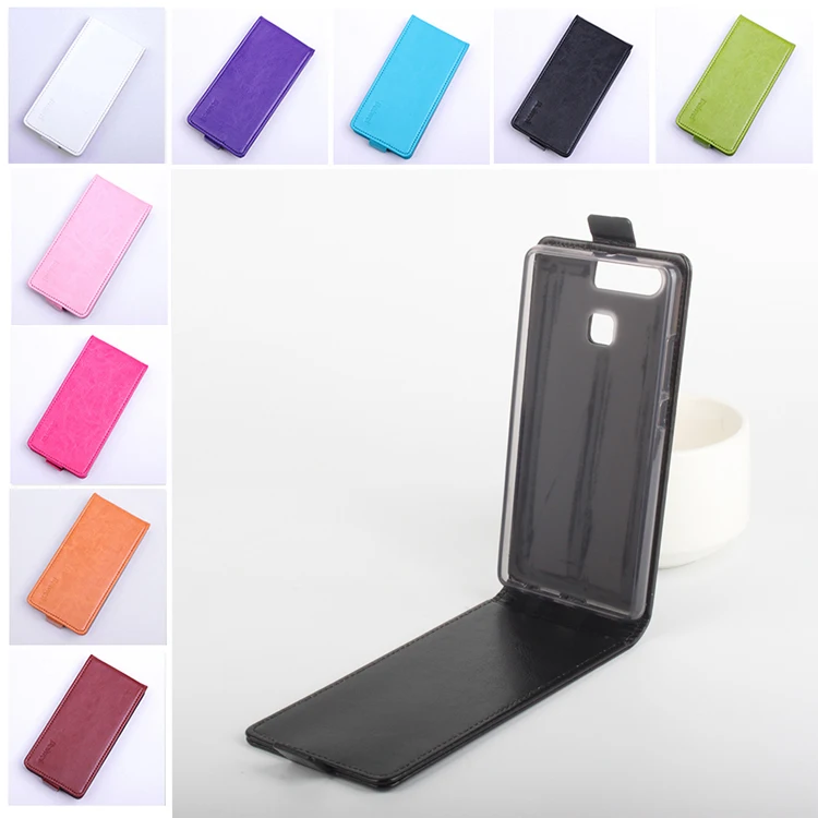 

Fashion 9 colors Flip Leather Cover Case for Huawei Ascend P9 Vertical Back Cover Magnetic Protective Shell for Huawei P9