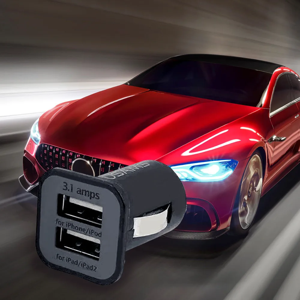 

2USB Car Charger Mobile Phone Charger Car Charger Multifunction Dual USB Auto Phone Charger Adapter in Car Auto Accessories