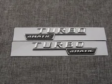 Chrome TURBO 4MATIC Number Letters Trunk Badge Emblem Decal Sticker for Mercedes Benz AMG