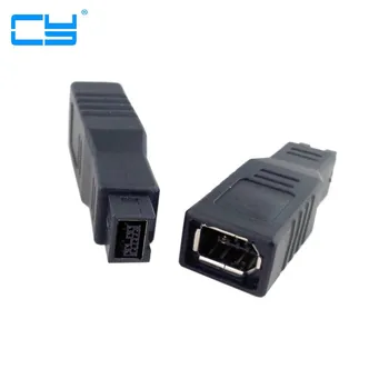 

IEEE 1394 6PIN Femea para macho 1394b 9PIN firewire 400 PARA firewire 800 adaptador do Conector