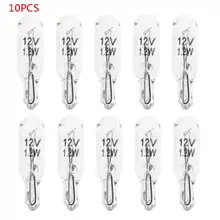 10 шт. T5 белый цвет 1,2 Вт 194 501 галогенная лампа боковые клинья автомобильный светильник источник приборная лампа