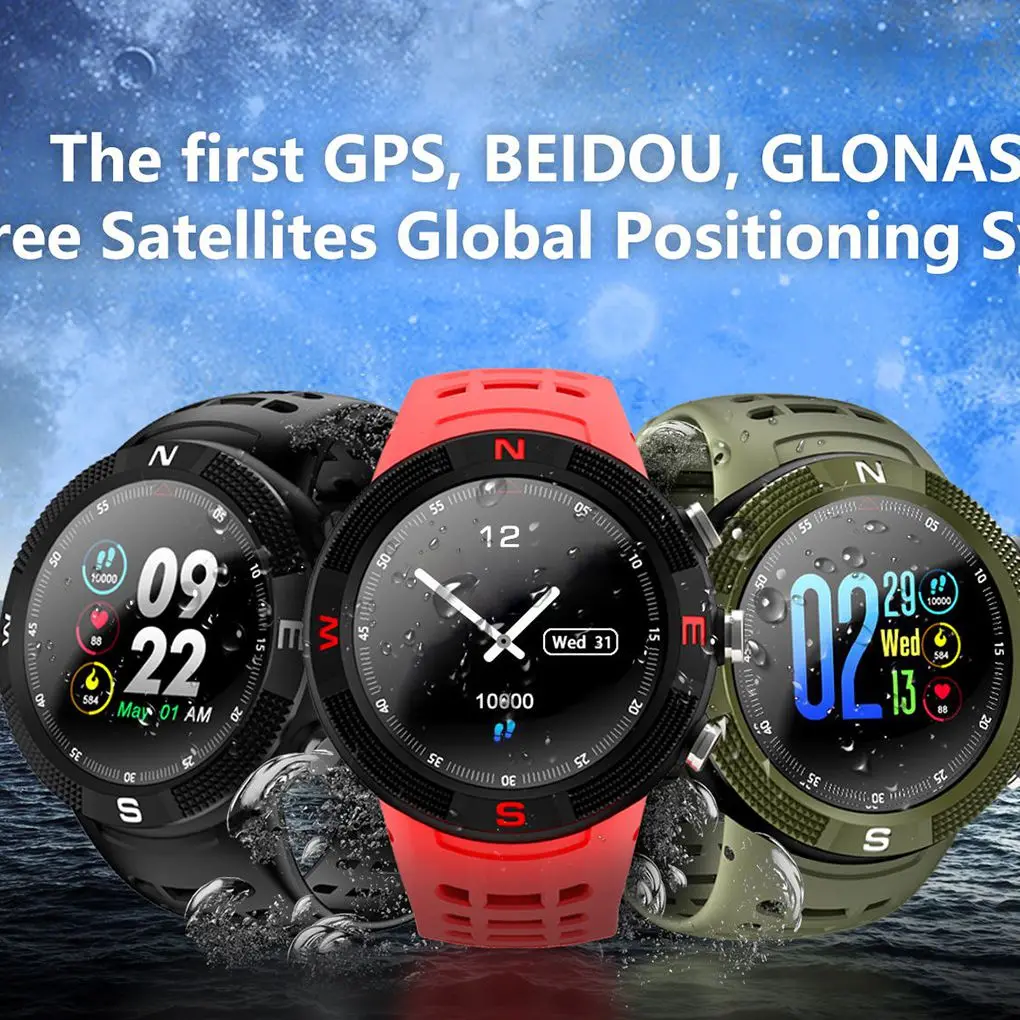 

elenxs F18 Bluetooth Waterproof Smart Watch Call Heart Rate Sport Fitness Tracker Men Hand Accessories