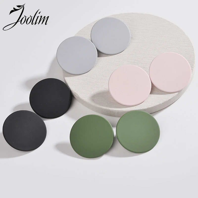 

Joolim Jewelry Wholesale/Lacquered Stud Earring Rround Stud For Women 2019 Jewelry Wholesale Earring