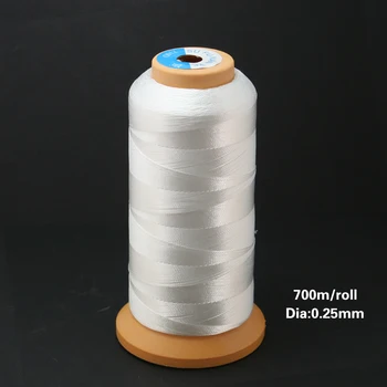 

0.25mm/0.50mm/0.75mm Durable 700M/480m/300m Nylon Waxed Thread string Cord Jewely findings For DIY Stitching Thread