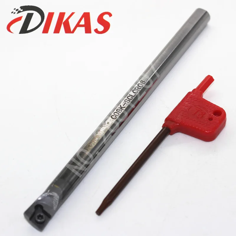 Dikas C08K SCLCR06 solid carbide turning tool holder. Anti vibration