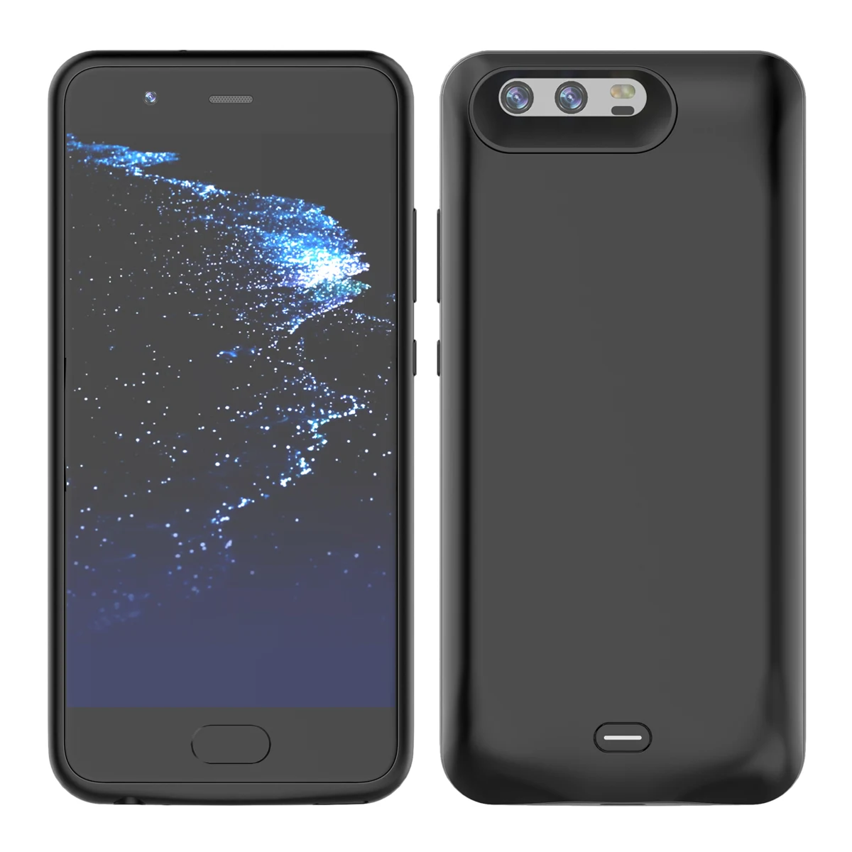 Чехол с аккумулятором для Huawei P10 Plus 5000 мАч тонкий силиконовый ударопрочный блок